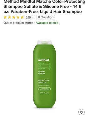 Method Mindful Matcha Vibrant Color Shampoo